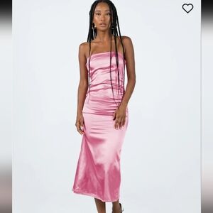 Princess Polly maxi slip dress Y2K Shaya strapless maxi dress pink Spring Summer